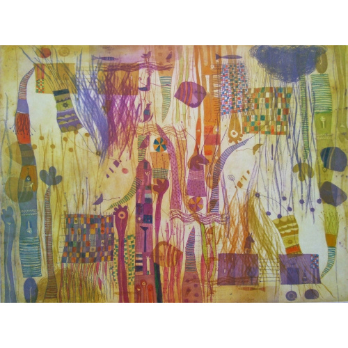 150_-__buenos_dias_memoria_aguafuerte_y_aguatinta_iluminada_a_la_acuarela_66_x_49_cm_papel_super_alfa_76_x_56_cm_11colgado_ga118