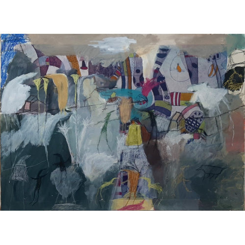 57_-_de_pajaro_o_volcan_aguafuerte_y_pintura_sobre_papel_super_alfa_76_x_56_cm