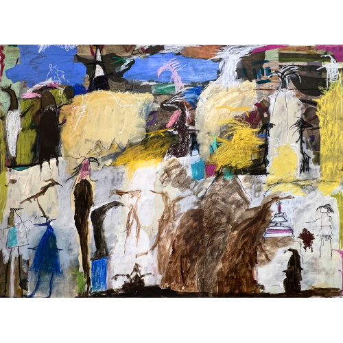 86_-__un_serafin_en_el_faro_pintura_sobre_papel__super_alfa_76_x_56_cm_colgado_gad_569_enmarcado_armaga_b_87